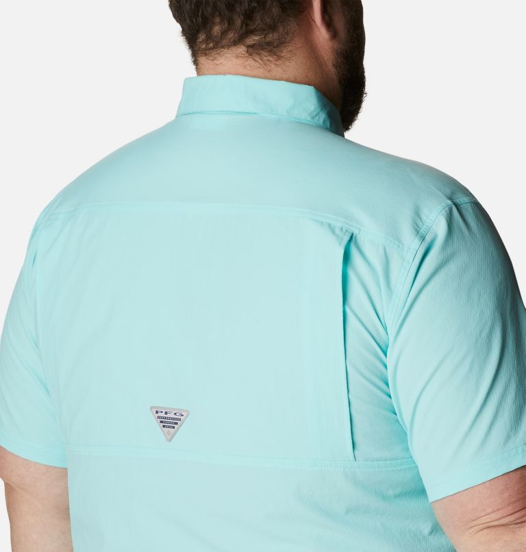 Men’s PFG Slack Tide Camp Shirt - Big, Color: Gulf Stream, image 5