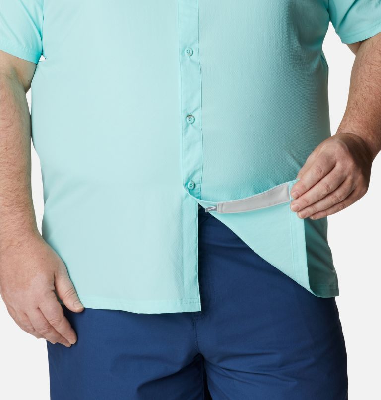 Men’s PFG Slack Tide Camp Shirt - Big, Color: Gulf Stream, image 6