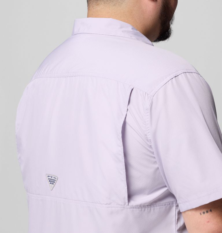 Men’s PFG Slack Tide Camp Shirt - Big, Color: Lavender Pearl, image 6