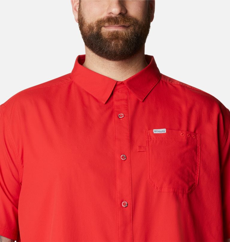 Men’s PFG Slack Tide Camp Shirt - Big, Color: Red Spark, image 4