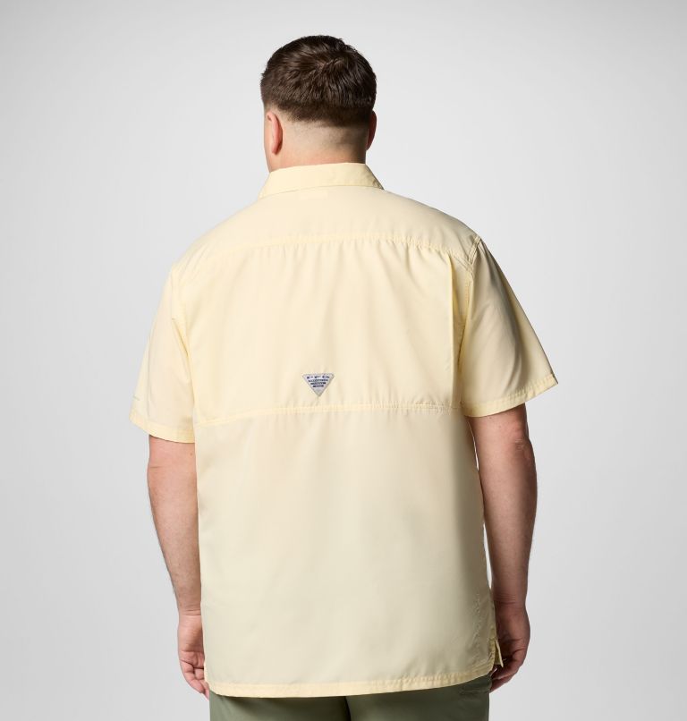 Men’s PFG Slack Tide Camp Shirt - Big, Color: Lemon Wash, image 3