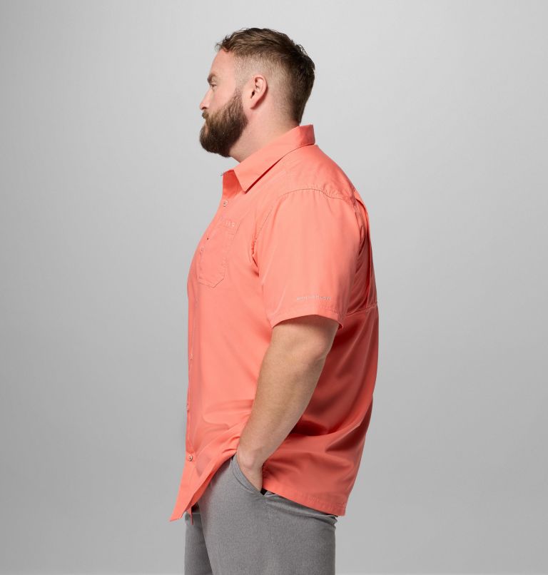 Men’s PFG Slack Tide Camp Shirt - Big, Color: Melonade, image 4