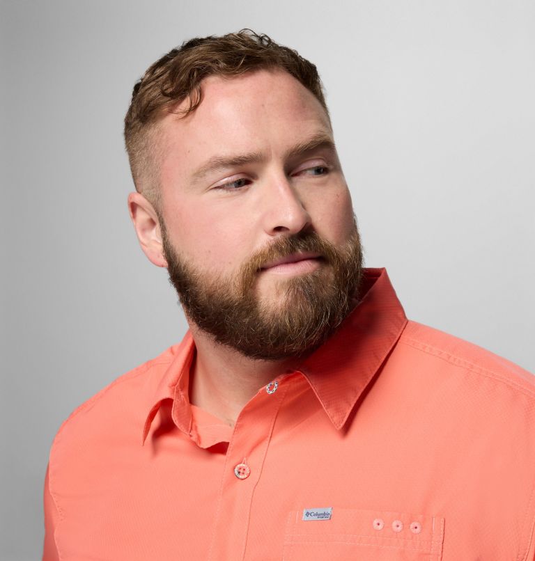 Men’s PFG Slack Tide Camp Shirt - Big, Color: Melonade, image 5