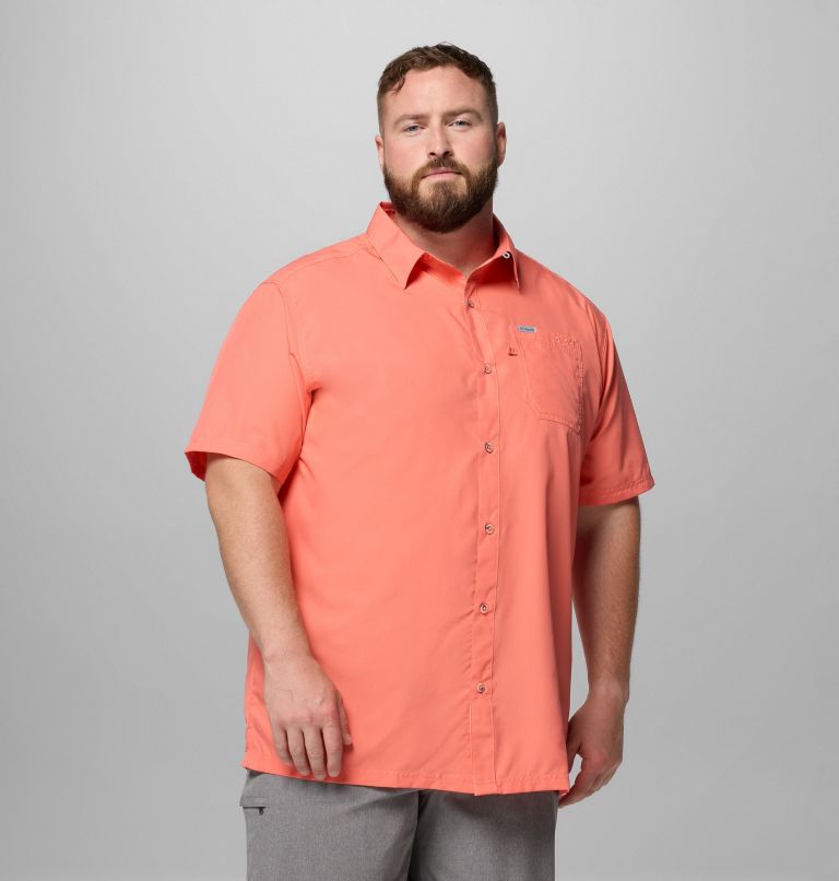 Men’s PFG Slack Tide Camp Shirt - Big, Color: Melonade, image 1