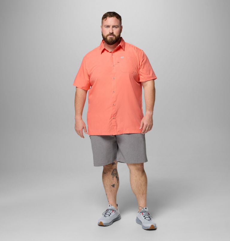 Men’s PFG Slack Tide Camp Shirt - Big, Color: Melonade, image 2