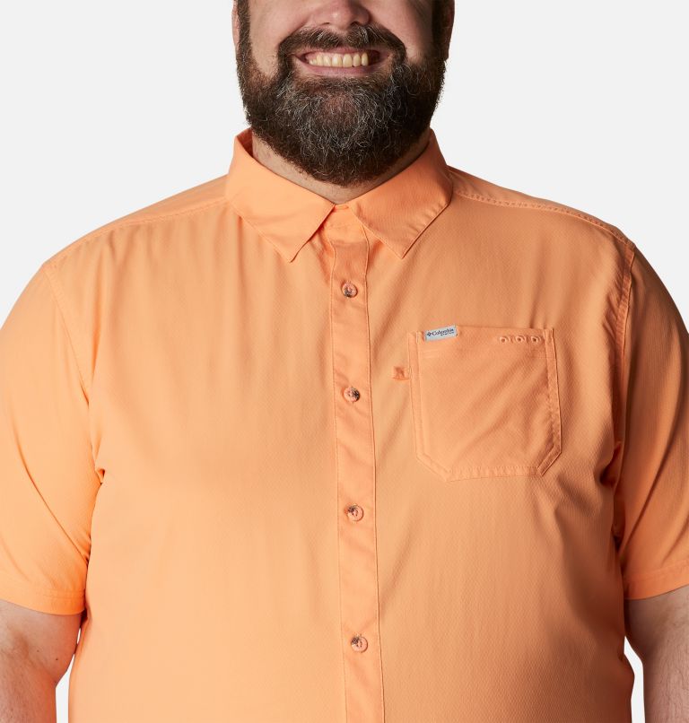 Men’s PFG Slack Tide Camp Shirt - Big, Color: Bright Nectar, image 4