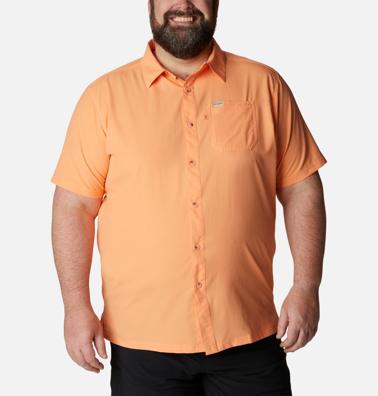 Men’s PFG Slack Tide Camp Shirt - Big, Color: Bright Nectar, image 1