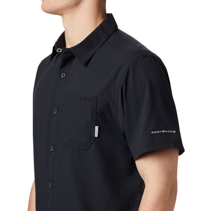 Thumbnail: Men's PFG Slack Tide Camp Shirt - Tall, Color: Black, image 3