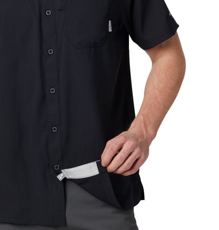 Men’s PFG Slack Tide Camp Shirt - Tall, Color: Black, image 4