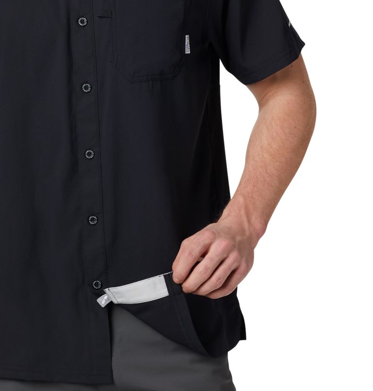 Thumbnail: Men's PFG Slack Tide Camp Shirt - Tall, Color: Black, image 4