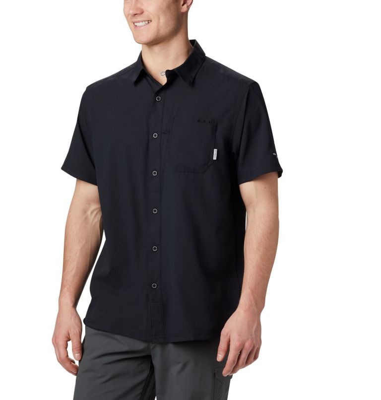 Men's PFG Slack Tide Camp Shirt - Tall, Color: Black, image 1