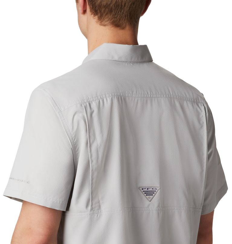 Men's PFG Slack Tide Camp Shirt - Tall, Color: Cool Grey, image 3