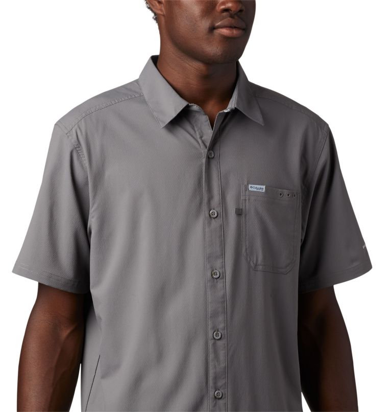 Men’s PFG Slack Tide Camp Shirt - Tall, Color: City Grey, image 4