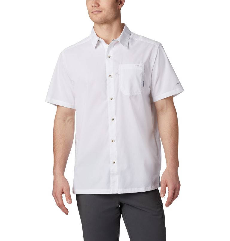Thumbnail: Men's PFG Slack Tide Camp Shirt - Tall, Color: White, image 1