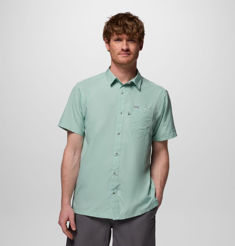 Men’s PFG Slack Tide Camp Shirt - Tall, Color: Misty Jade, image 1
