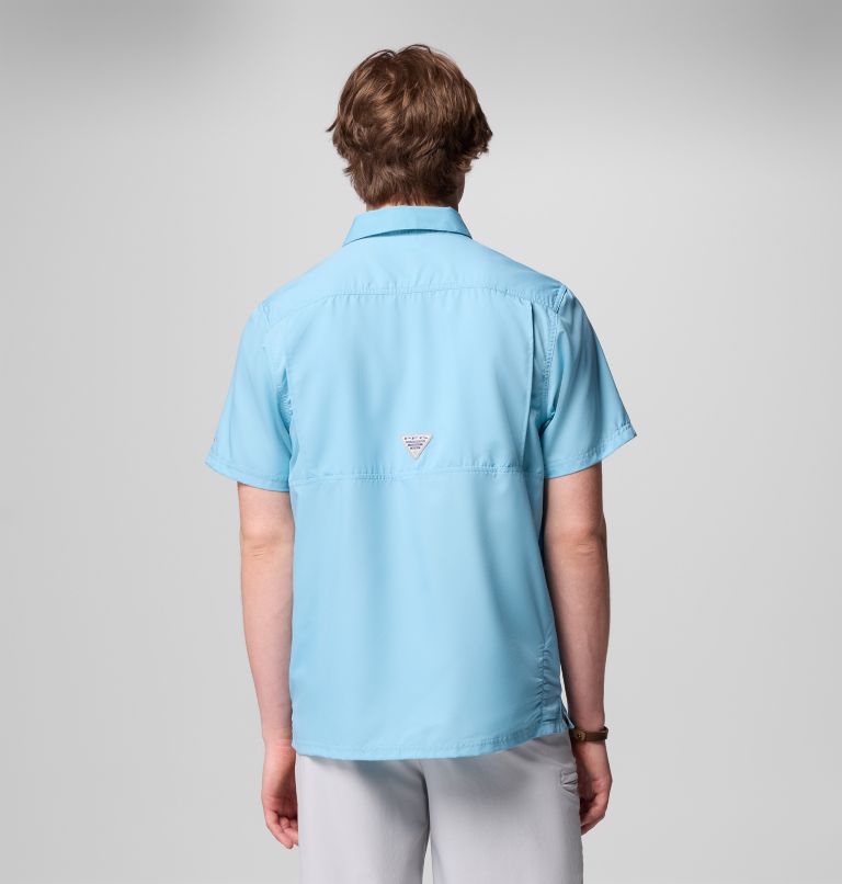 Men’s PFG Slack Tide Camp Shirt - Tall, Color: Vintage Blue, image 3