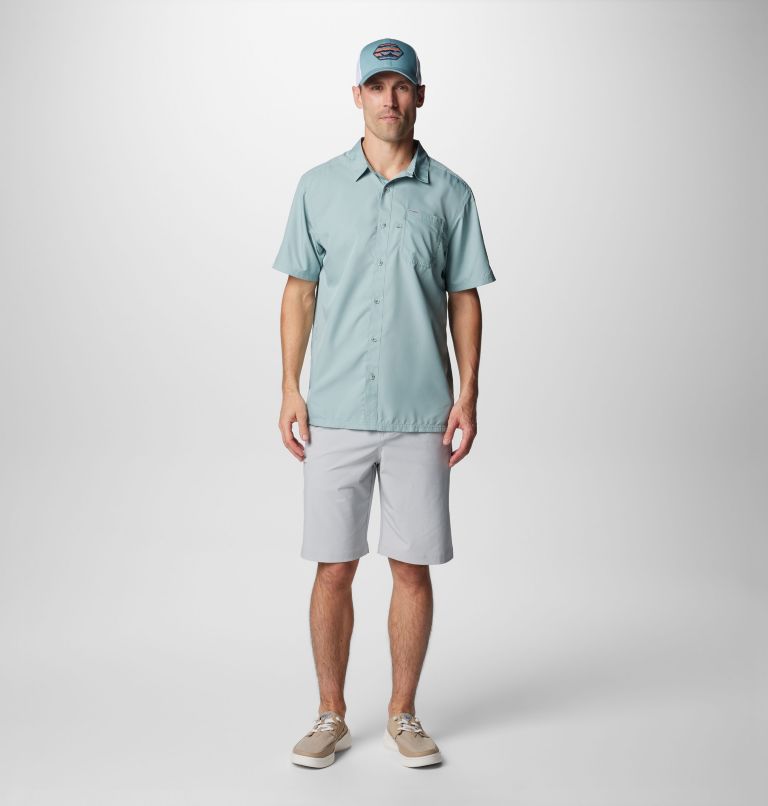 Men’s PFG Slack Tide Camp Shirt - Tall, Color: Crushed Blue, image 3