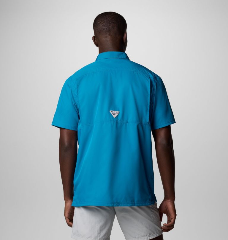 Men’s PFG Slack Tide Camp Shirt - Tall, Color: Blue Echo, image 3