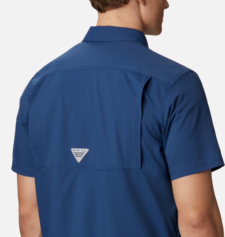 Men's PFG Slack Tide Camp Shirt - Tall, Color: Carbon, image 5