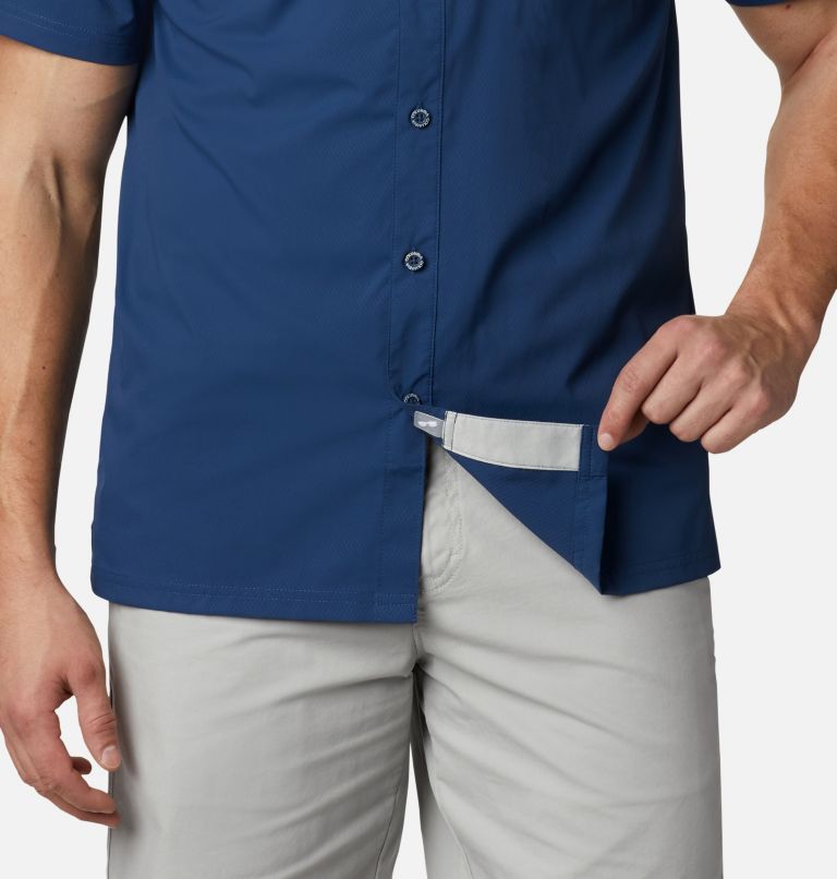 Men’s PFG Slack Tide Camp Shirt - Tall, Color: Carbon, image 6
