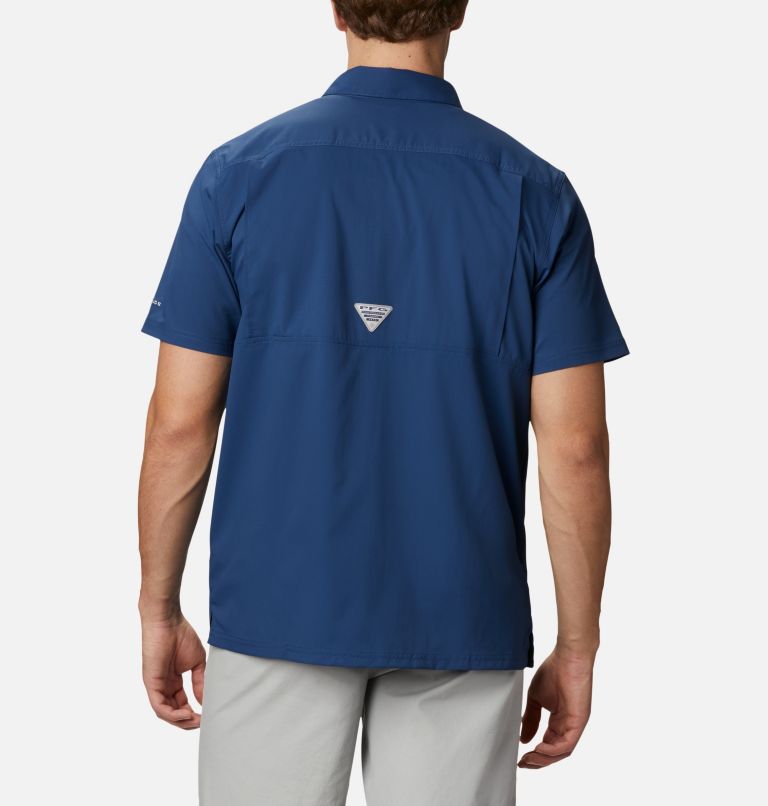 Men’s PFG Slack Tide Camp Shirt - Tall, Color: Carbon, image 2