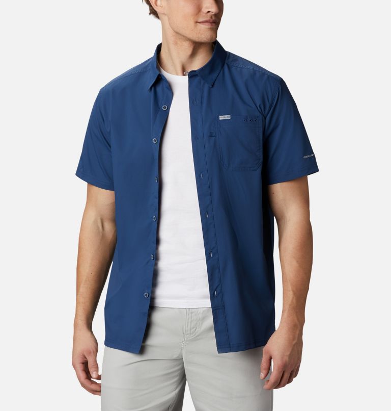Men’s PFG Slack Tide Camp Shirt - Tall, Color: Carbon, image 1