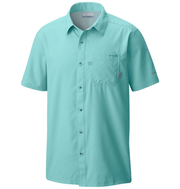 Chemise de camp PFG Slack Tide pour hommes - Grande, Color: Gulf Stream, image 1