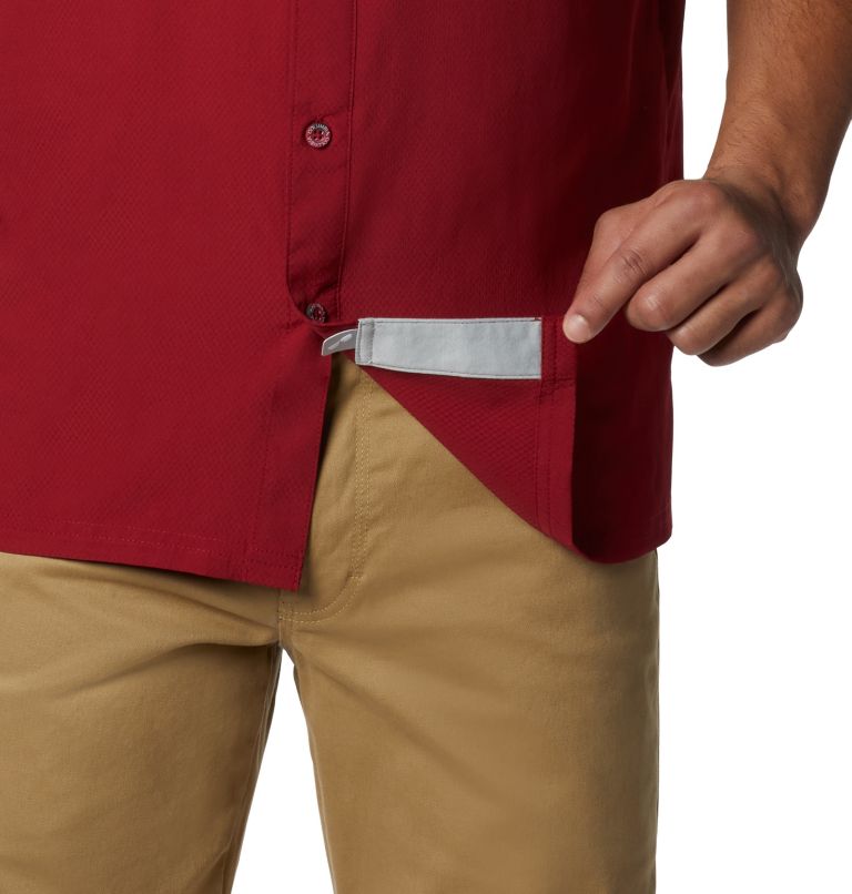 Men’s PFG Slack Tide Camp Shirt - Tall, Color: Beet, image 4