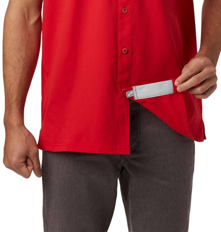 Men’s PFG Slack Tide Camp Shirt - Tall, Color: Red Spark, image 3