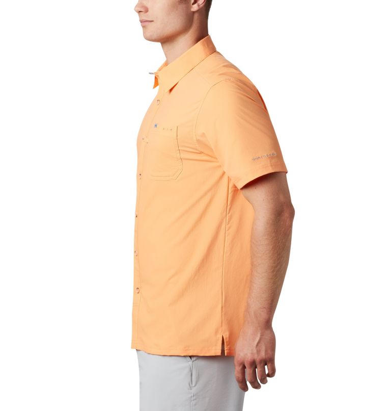 Men’s PFG Slack Tide Camp Shirt - Tall, Color: Bright Nectar, image 3