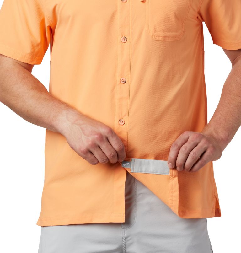 Men’s PFG Slack Tide Camp Shirt - Tall, Color: Bright Nectar, image 5