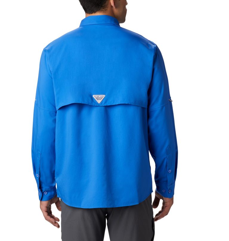 Men’s PFG Blood and Guts III Long Sleeve Woven Shirt - Tall, Color: Vivid Blue, image 2