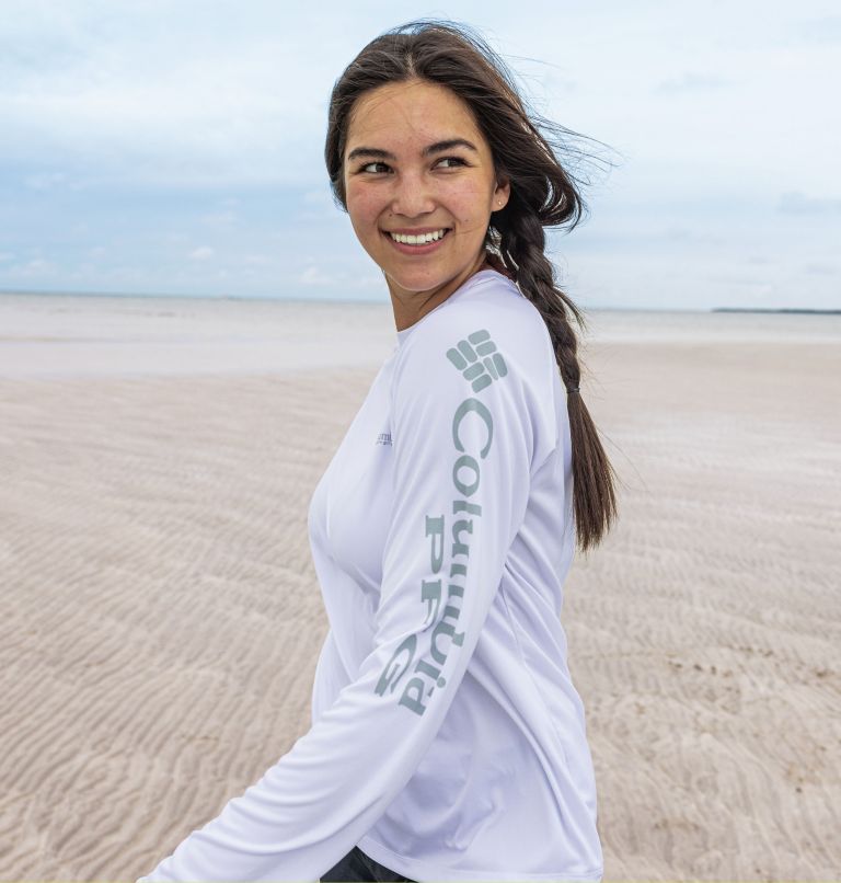 Women's PFG Tidal Tee™ II Long Sleeve - Plus Size, Columbia Sportswear