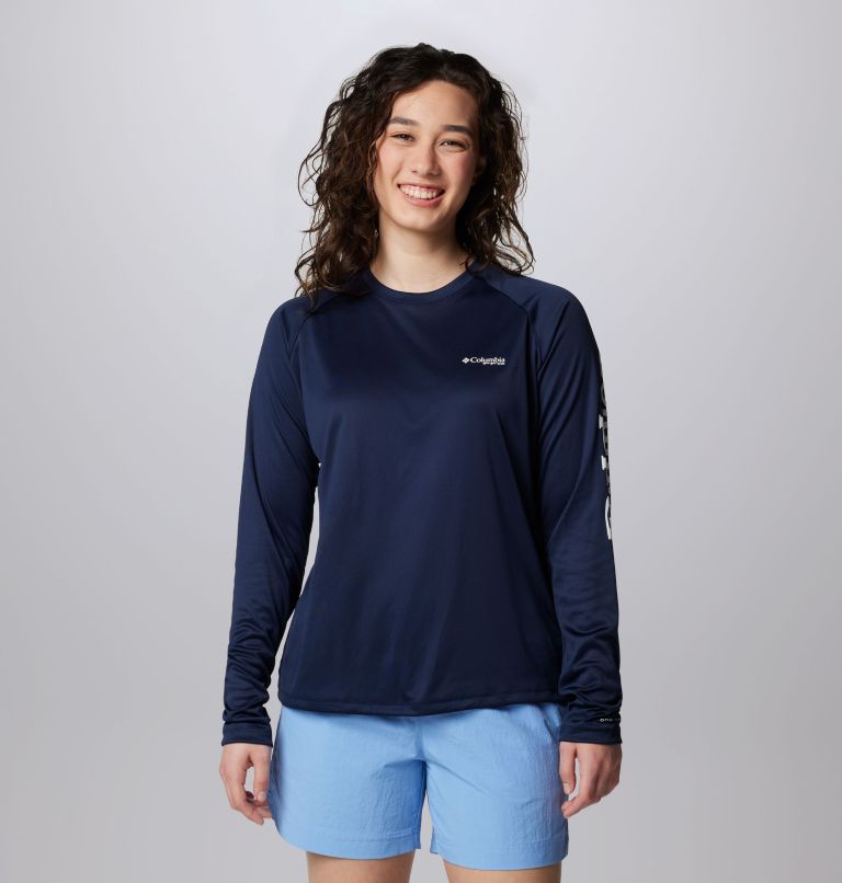 Long Sleeve Performance Logo shirt Columbia Blue