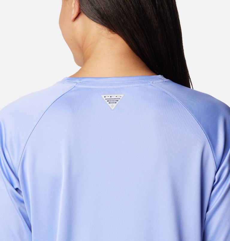 Thumbnail: Women’s PFG Tidal Tee II Long Sleeve Shirt, Color: Fairytale, White Logo, image 5