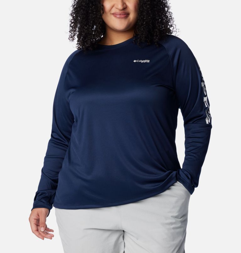 Women s PFG Tidal Tee II Long Sleeve Plus Size Columbia