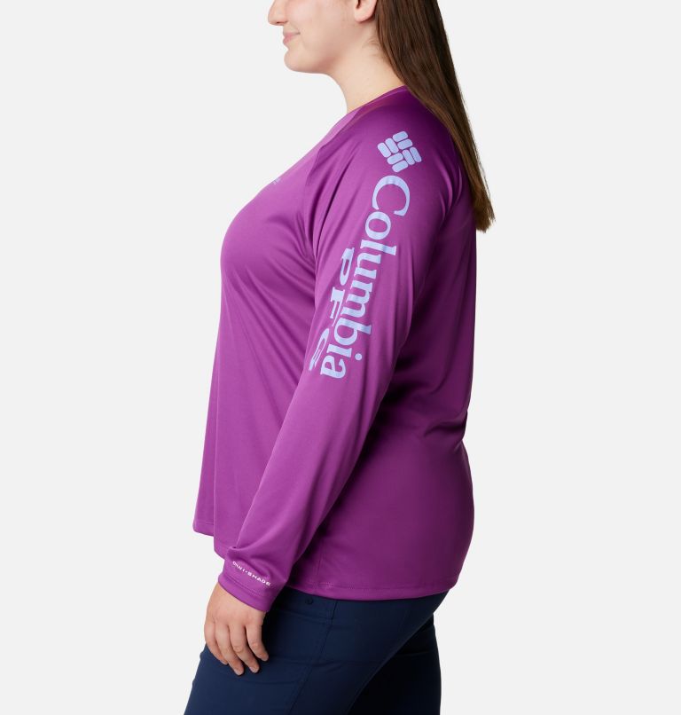 T-shirt à manches longues PFG Tidal Tee II Femme - Grandes tailles, Color: Berry Jam, Fairytale Logo, image 3