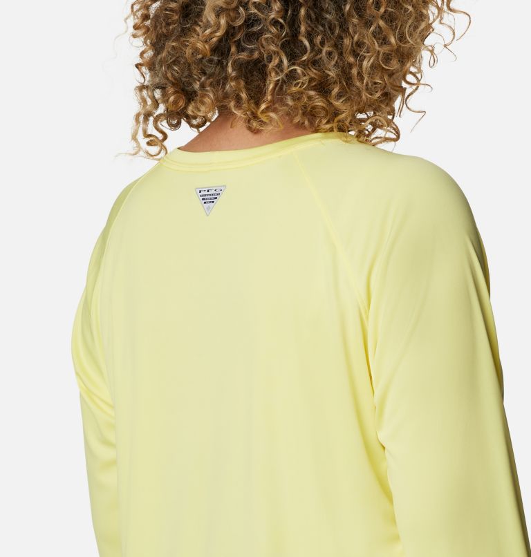 Tidal Tee II Long Sleeve | 759 | 2X, Color: Sunnyside, Azure Blue Logo, image 5
