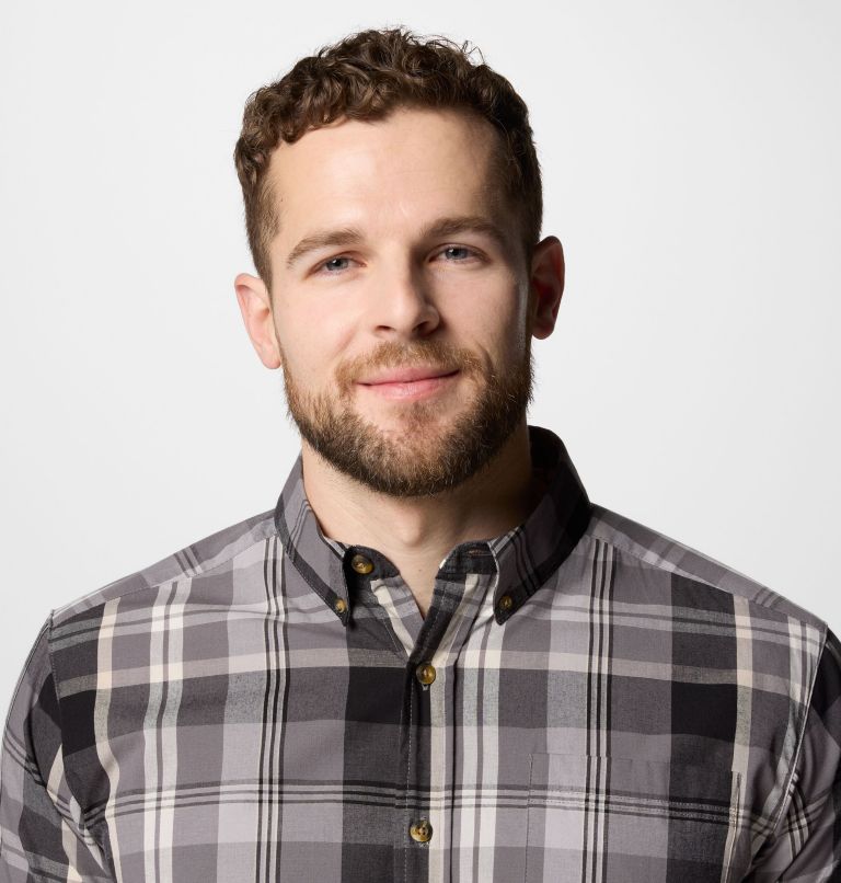 Men's Rapid Rivers II Short Sleeve Shirt, Color: City Grey Multi Plaid, image 5