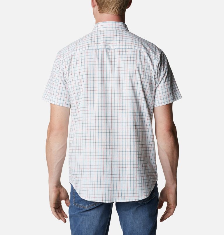 Thumbnail: Men's Rapid Rivers II Short Sleeve Shirt, Color: White Grid, image 2