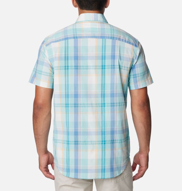Men's Rapid Rivers II Short Sleeve Shirt, Color: Spray Multi Plaid, image 2