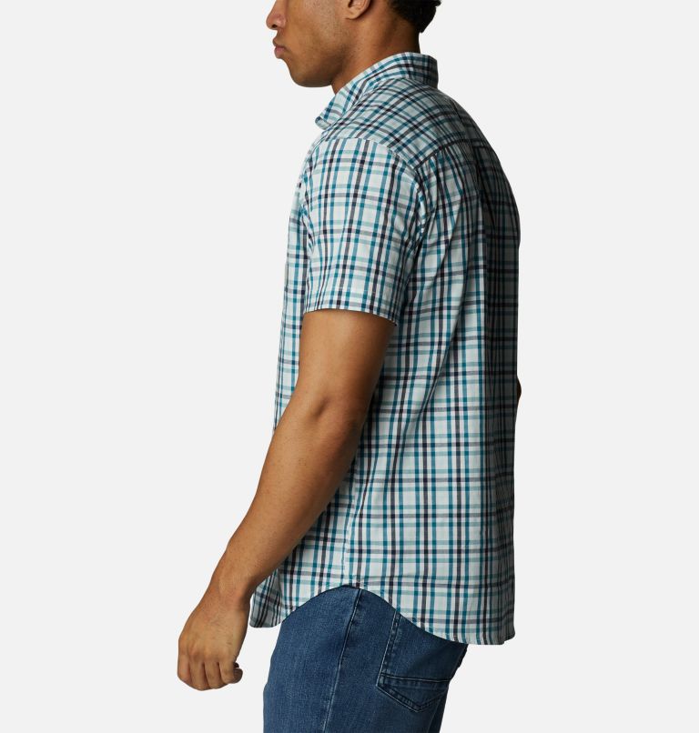 Men's Rapid Rivers II Short Sleeve Shirt, Color: Icy Morn Everyday Gingham, image 3