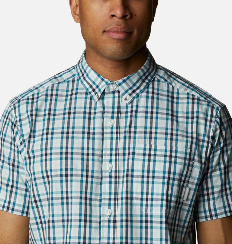 Thumbnail: Men's Rapid Rivers II Short Sleeve Shirt, Color: Icy Morn Everyday Gingham, image 4