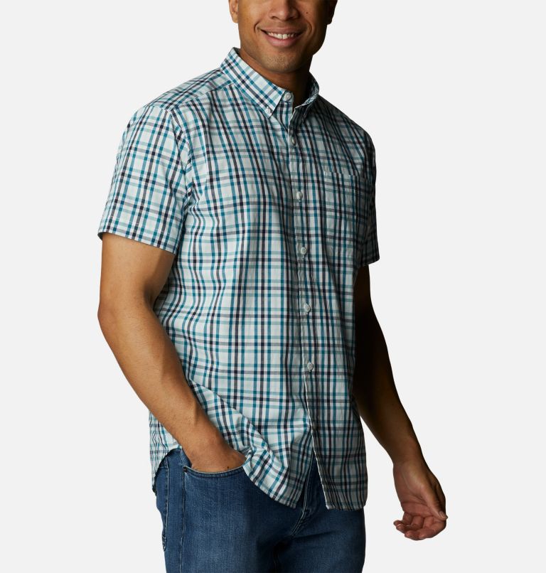 Thumbnail: Men's Rapid Rivers II Short Sleeve Shirt, Color: Icy Morn Everyday Gingham, image 5