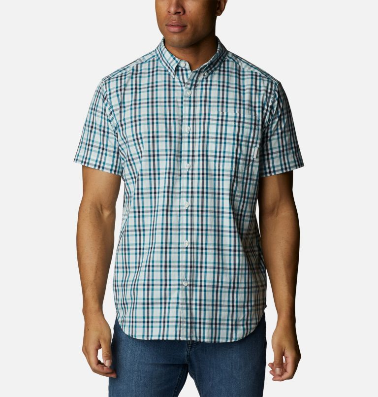 Thumbnail: Men's Rapid Rivers II Short Sleeve Shirt, Color: Icy Morn Everyday Gingham, image 1