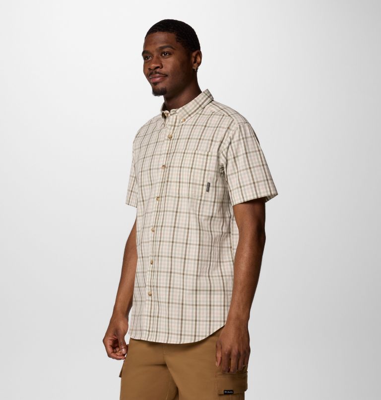 Camicia a manica corta casual Rapid Rivers II da uomo, Color: Safari Multi Gingham, image 3