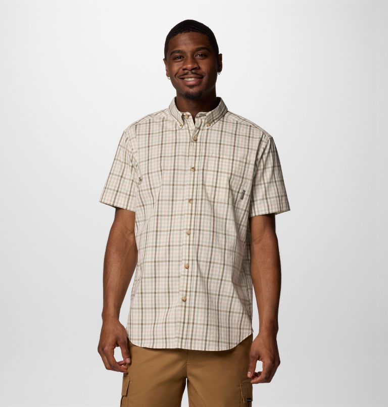 Camicia a manica corta casual Rapid Rivers II da uomo, Color: Safari Multi Gingham, image 1