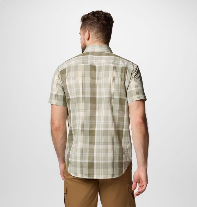 Men's Rapid Rivers II Short Sleeve Shirt, Color: Safari Multi Plaid, image 3