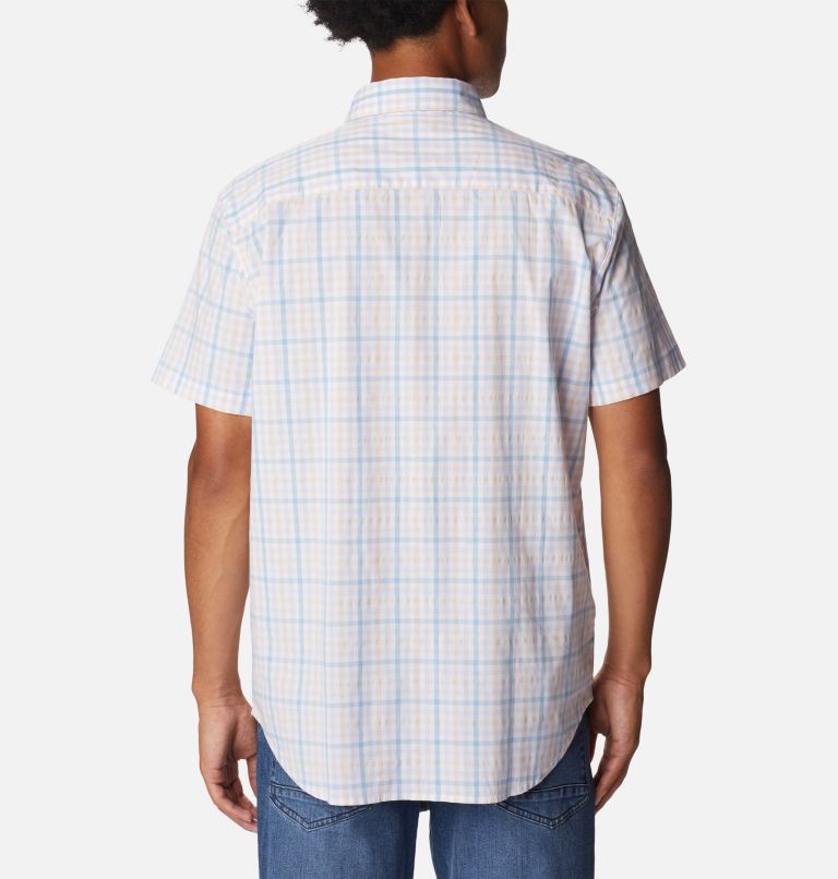 Men's Rapid Rivers II Short Sleeve Shirt, Color: Jet Stream Multi Gingham, image 2