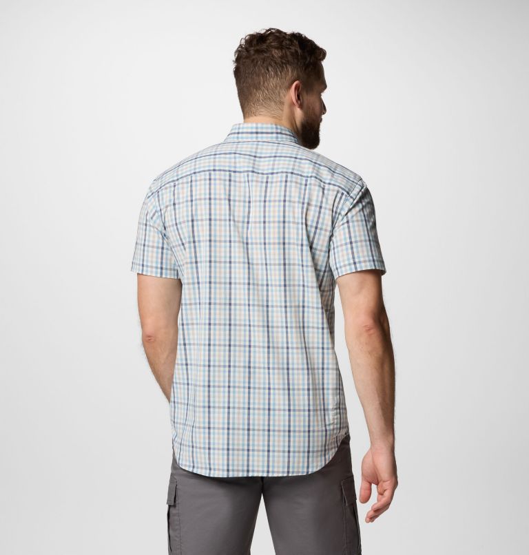 Camicia a manica corta casual Rapid Rivers II da uomo, Color: Ripple Blue Multi Gingham, image 3